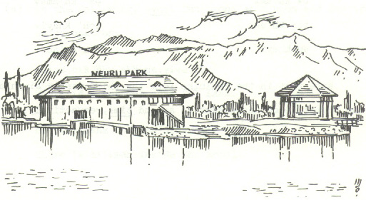 Nehru Park in Dal Lake, Srinagar, Kashmir